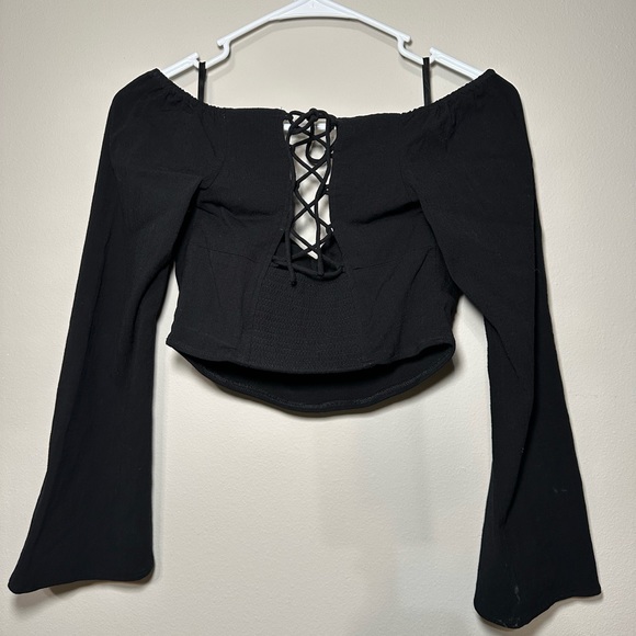 Free People Lace Up Longsleeve - Picture 3 of 3